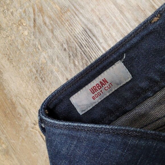 Banana Republic Urban Boot Cut Jeans Size 2 Womens Blue Denim Low Rise Dark Wash - Picture 14 of 16